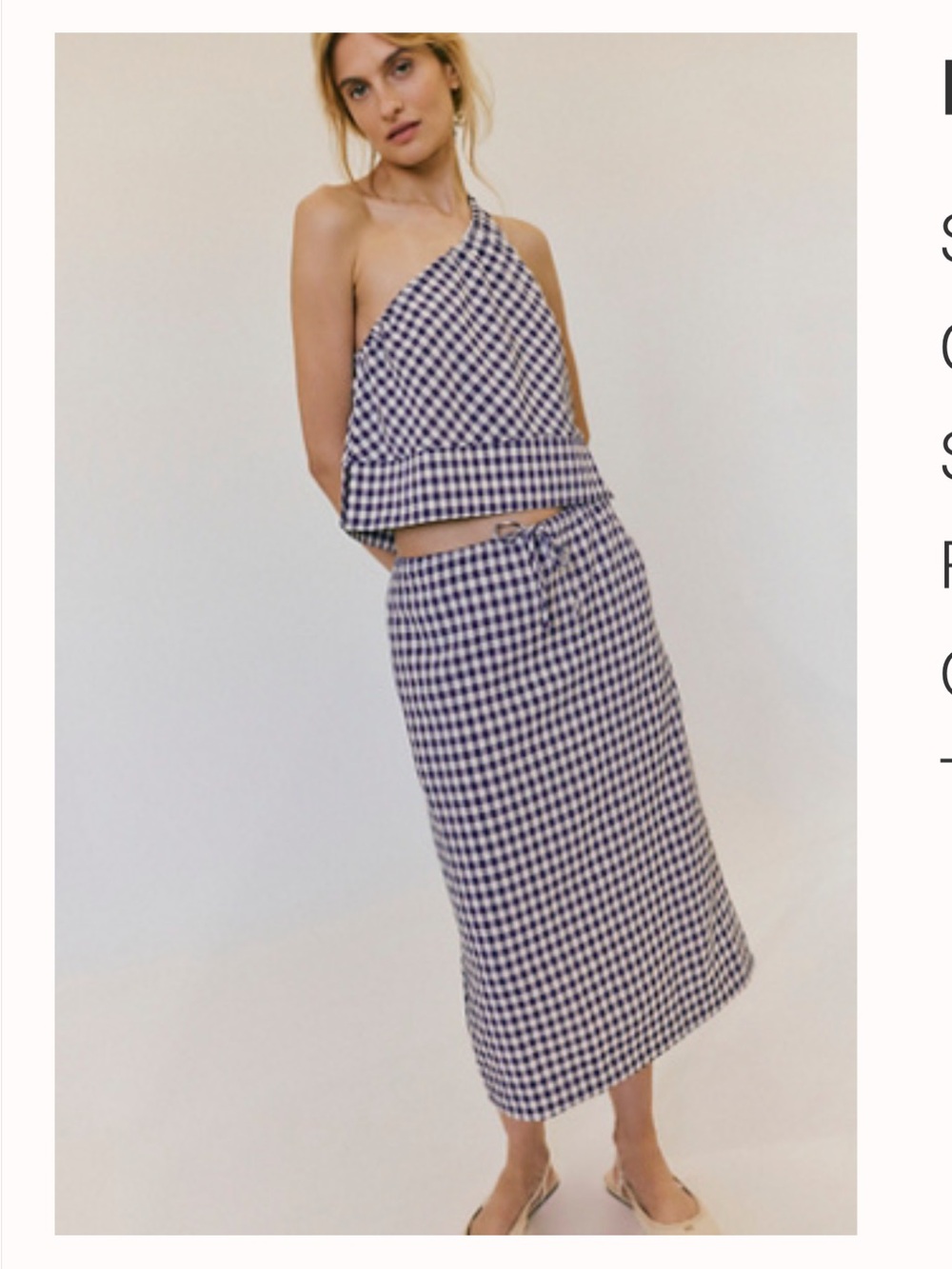 Free People Harper Plaid set